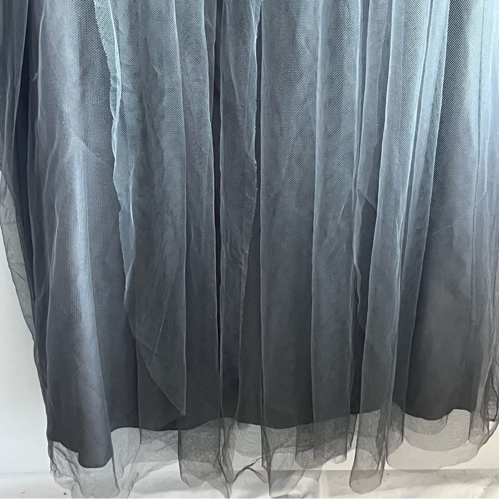 Jenny Yoo Collection Grey Strapless Dress - Picture 6 of 10